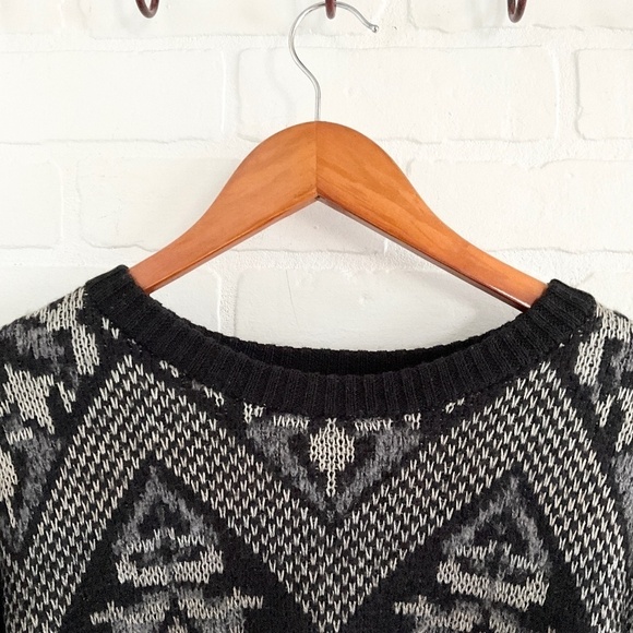 Anthropologie Free People Knit Sweater Superstar SouthWestern Oversized XS - Picture 8 of 11